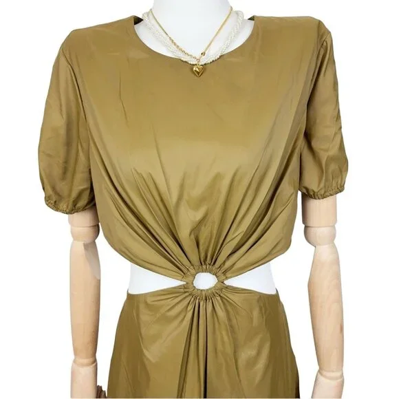 NWT StaudCalypso Cut-Out Maxi Dress Maxi